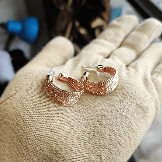 Jewelestia Copper Gleam Earrings